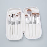 White / 1 Set Unisex Makeup Brush With A White Makeup Bag Picture3